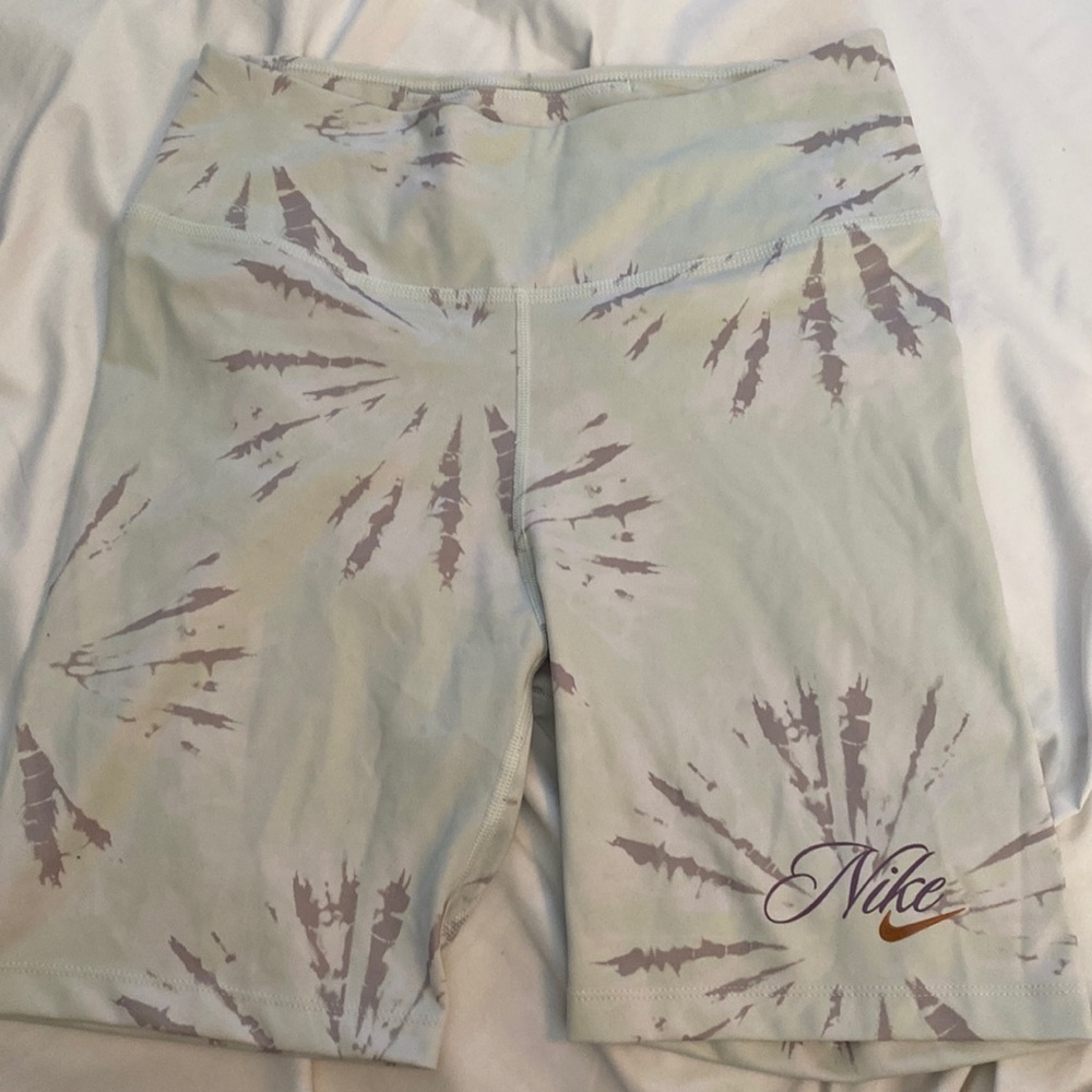 Nike tie dye bike shorts